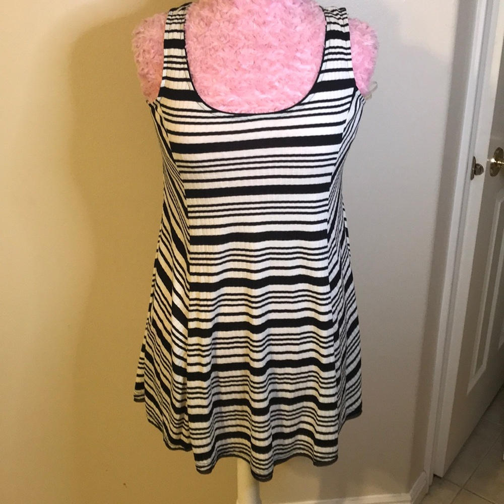 Brand new black and white dress